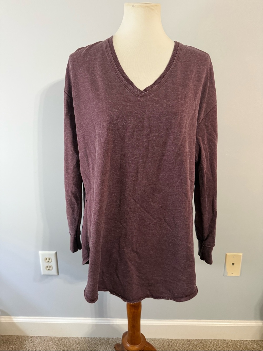 Z Supply Plum V-Neck Lightweight Tunic